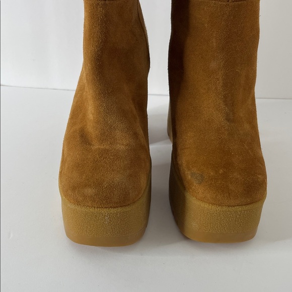 Jeffrey Campbell Brown Suede Shearling Knee-High Boots Sz 6.5 - Picture 13 of 14